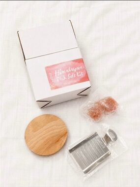 Himalayan Pink Salt Kit - Natural Pink & Wood